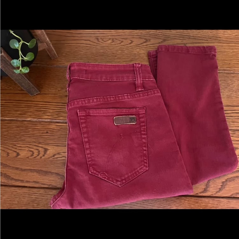 Joe's Maroon Slim Fit Jean Pants